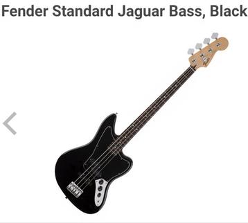 Cherche fender Standard Jaguar Bass Black  beschikbaar voor biedingen