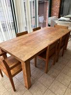 Tafel + stoelen te kopp, Ophalen, Zo goed als nieuw