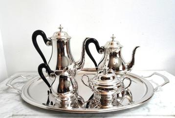 OTTO WISKEMANN ANTIEK kOFFIE SET ZILVER PLATED SET  beschikbaar voor biedingen