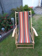 retro tuinstoel, Tuin en Terras, Ophalen, Zo goed als nieuw, Hout, Inklapbaar