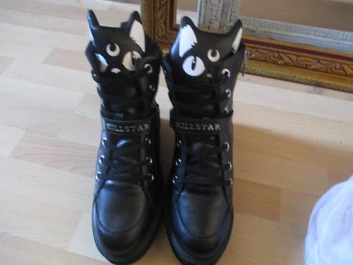 keiko schoenen motief kat van Killstar nieuw maat 42, Kleding | Dames, Schoenen, Nieuw, Lage of Enkellaarzen, Zwart, Ophalen of Verzenden