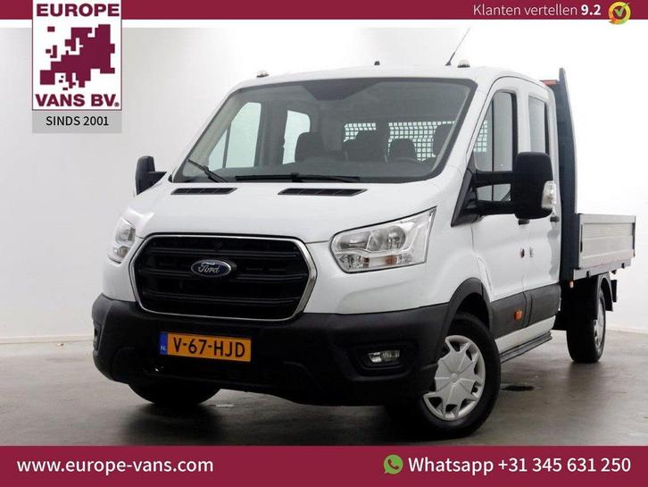 Ford Transit 350 2.0 TDCI 130pk L3H1 D.C. Trend Open Laadbak, Auto's, Bestelwagens en Lichte vracht, Bedrijf, ABS, Airconditioning