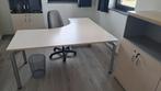 Bureau met ladeblok, bureaustoel en 3 bijhorende kasten, Huis en Inrichting, Bureaus, Ophalen, Gebruikt, Bureau