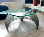 Salontafel glas en metaal, Ophalen, Glas