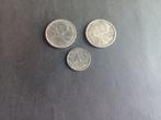 3 zilveren munten Canada verschillende jaren, Ophalen of Verzenden, Zuid-Amerika, Setje, Zilver