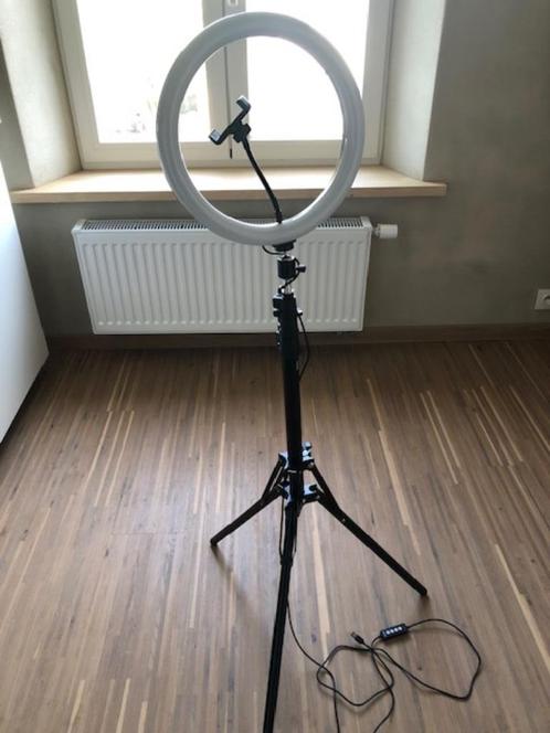 Hama Led-ringlamp SpotLight Steady 120 Voor Set V. Smartphon, Audio, Tv en Foto, Fotografie | Statieven en Balhoofden, Zo goed als nieuw