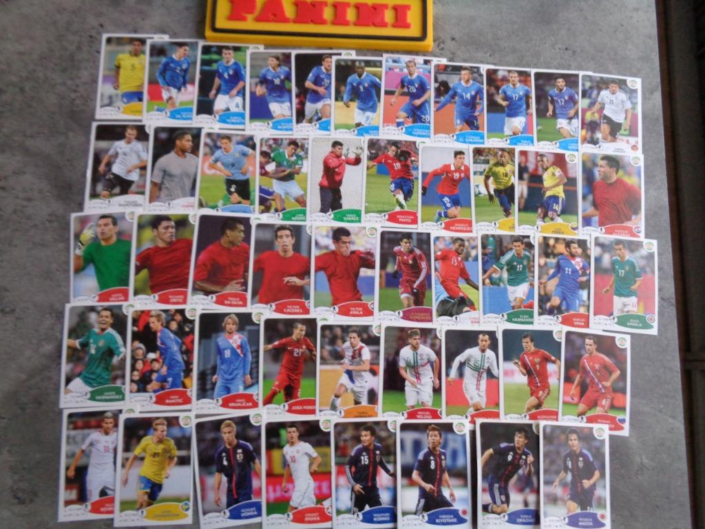 PANINI VOETBAL STICKERS  ROAD TO WORLD CUP 2014  48x *******, Hobby en Vrije tijd, Stickers en Plaatjes, Verzenden