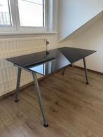 Bureau Ikea Galant (Zwart Glas), Enlèvement, Réglable en hauteur, Utilisé, Bureau