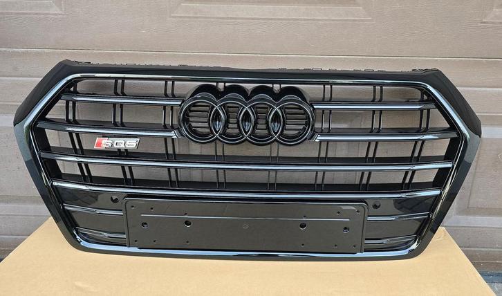 Grill Audi Q5 80A SQ5 LOOK HOOGGLANS ZWART S Q5 GRILLE PIANO, Auto-onderdelen, Carrosserie, Bumper, Voor, Nieuw, Herkomst onderdeel bekend