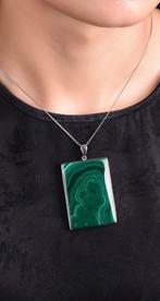 huge & highly exclusive malachite pendant, Enlèvement ou Envoi, Comme neuf