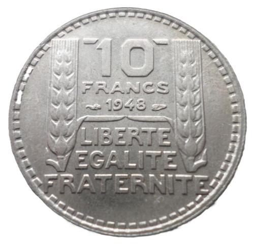 FRANCE. 10 francs Turin , petite tête -année 1948, Postzegels en Munten, Munten | Europa | Niet-Euromunten, Losse munt, Frankrijk