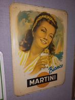 Blik reclamebord Martini 1952, Verzamelen, Merken en Reclamevoorwerpen, Ophalen of Verzenden, Zo goed als nieuw, Reclamebord