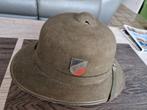 Ww2 duitse Afrikacorps helm met 2 decals, Verzamelen, Ophalen of Verzenden