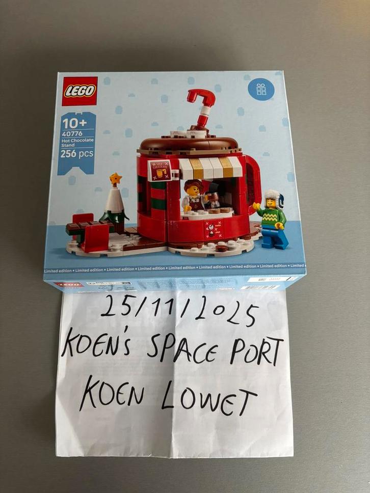 Lego Holiday & Event 40776 Warme chocolademelkkraam, Kinderen en Baby's, Speelgoed | Duplo en Lego, Zo goed als nieuw, Lego, Complete set