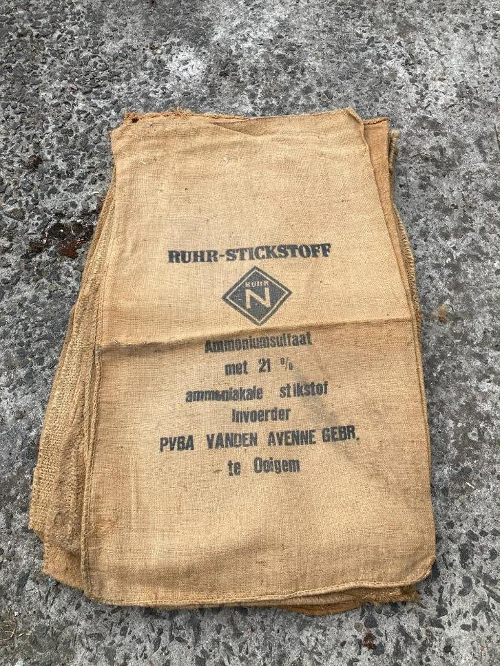 Gebruikte jute zak/zakken (kunnen steeds herbruikt worden), Antiek en Kunst, Antiek | Overige Antiek, Ophalen of Verzenden