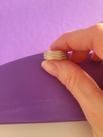 18-karaats gouden tweekleurige gouden ring