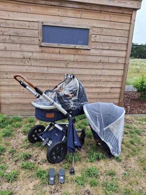 Joolz Kinderwagen (bed+zitje+maxicosi adapter) Donkerblauw, Kinderen en Baby's, Kinderwagens en Combinaties, Zo goed als nieuw