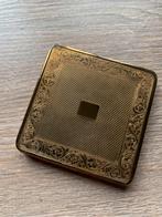 Ancien poudrier en métal doré KIGU Années 50/60, Antiquités & Art