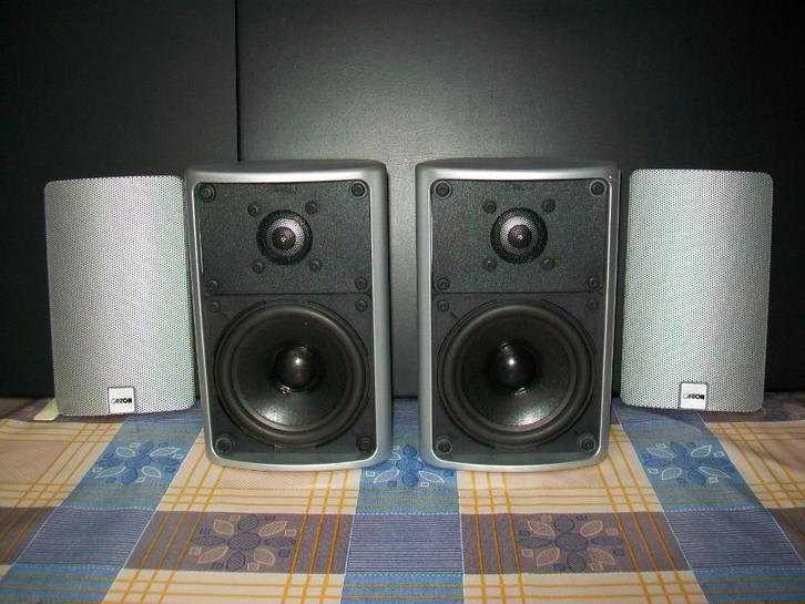 Canton Plus X Satelliet - Boxen Speaker Luidsprekers Zilver, Audio, Tv en Foto, Luidsprekerboxen, Gebruikt, Surroundset zonder subwoofer