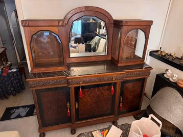 Antieke vitrine/bar kast, Antiek en Kunst, Ophalen