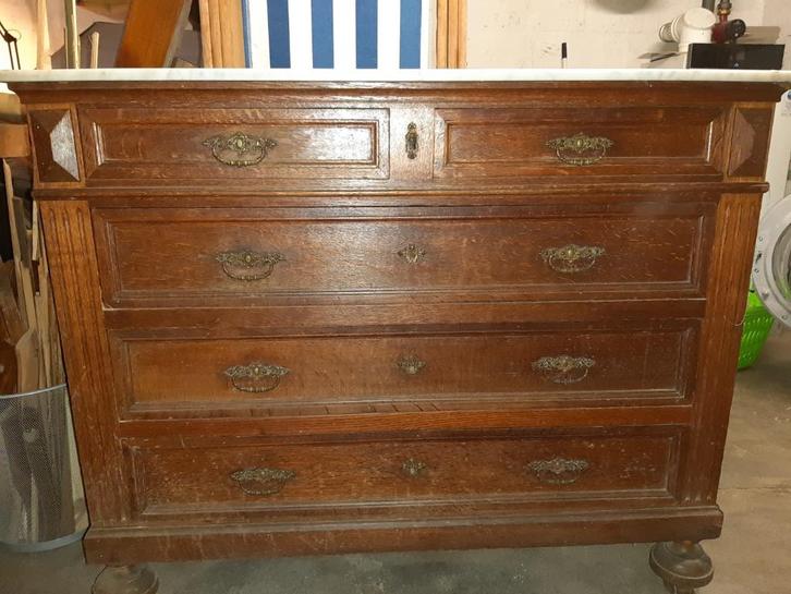 Commode dessus marbre, Antiek en Kunst, Antiek | Meubels | Kasten, Ophalen