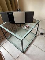 Bijzettafel / salontafel glas, Enlèvement, Comme neuf, Verre