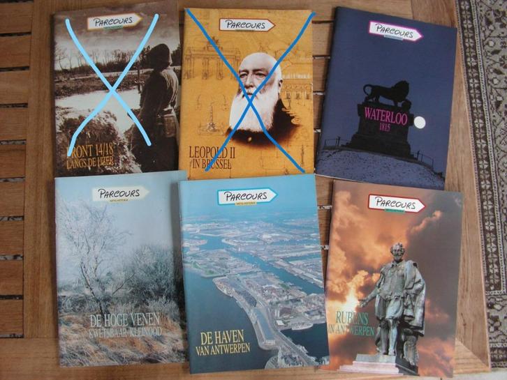 4 boekjes van reeks Parcours (5 € voor alles), Boeken, Geschiedenis | Stad en Regio, Zo goed als nieuw, Ophalen of Verzenden