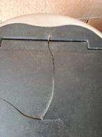 Ronde vuilbak voor in de keuken of badkamer, Huis en Inrichting, Ophalen, Inox, Gebruikt, 50 tot 75 cm