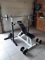 Verstelbaar Squat/ Bankdruk Rack, Sport en Fitness, Fitnessmaterialen, Gebruikt, Fitnessbank, Rug, Ophalen