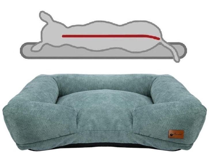 Orthopedische Hondenmand Tacoma M Petrol 100x75cm, Dieren en Toebehoren, Hondenmanden, Nieuw, Overige, Ophalen