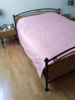 Bed, Maison & Meubles, Chambre à coucher | Lits, 160 cm, Comme neuf, Deux personnes, Brun