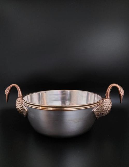 Verzilverde art deco schaal, Antiek en Kunst, Antiek | Schalen, Ophalen of Verzenden