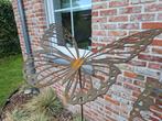 Papillon en acier corten 58 cm x 42 cm x 0,3 mm d'épaisseur , Jardin & Terrasse, Piques de jardin, Enlèvement, Comme neuf