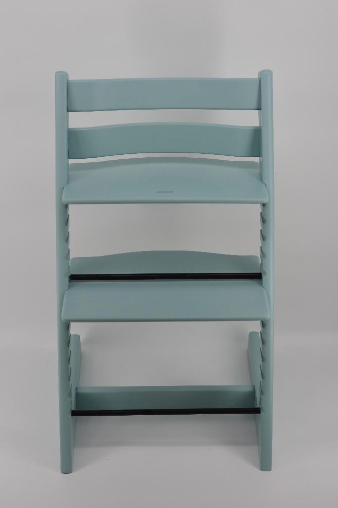 Stokke Tripp Trapp Aqua Blue – Refurbished model, Kinderen en Baby's, Kinderstoelen, Gebruikt, Meegroeistoel, Aanschuifbaar, Afneembaar eetblad