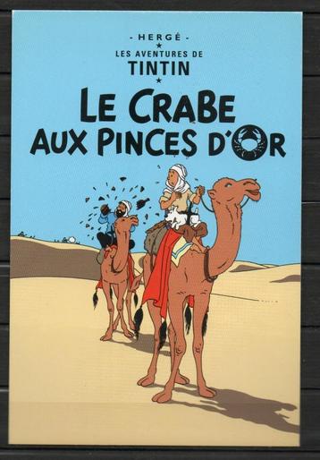 Carte postale : Hergé : Tintin - Le crabe aux pinces d'or beschikbaar voor biedingen