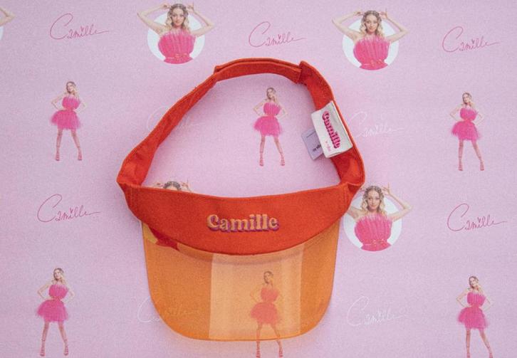 Zonneklep oranje Camille ZGAN, Kinderen en Baby's, Kindermode-accessoires, Zo goed als nieuw, Ophalen of Verzenden