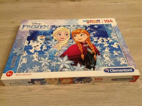 Puzzle à paillettes Disney La Reine des neiges (104 pièces), Enfants & Bébés, Jouets | Puzzles pour enfants, Utilisé, 6 ans ou plus