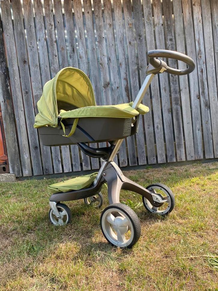 Stokke buggy met reiswieg én zitje – geschikt vanaf geboorte, Kinderen en Baby's, Kinderwagens en Combinaties, Zo goed als nieuw