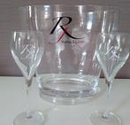 Wijnkoeler champagnekoeler Romeo & Juliette + 2 glazen, Comme neuf, Enlèvement ou Envoi, Verre