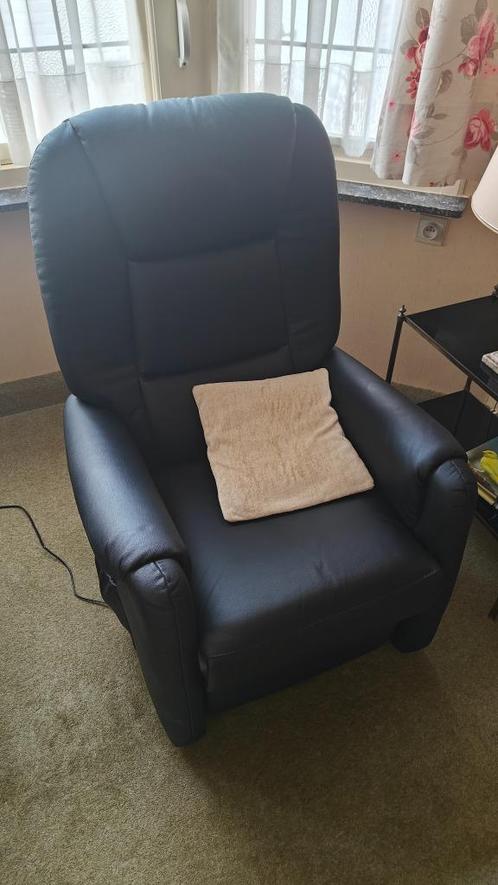 elektrische relaxzetel, Huis en Inrichting, Fauteuils, Zo goed als nieuw, Leer, Ophalen