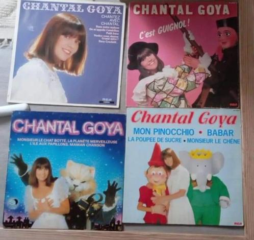 Set van 3 vinylplaten van Chantal GOYA, Cd's en Dvd's, Vinyl | Kinderen en Jeugd, Gebruikt, Muziek, Vanaf 10 jaar, Ophalen of Verzenden