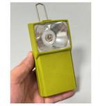 Vintage groen Retro groene Zaklamp signaal lamp frans armor, Caravans en Kamperen, Ophalen of Verzenden, Gebruikt, Batterij