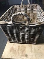 Zeer mooie rieten mand als nieuw, Huis en Inrichting, Ophalen, Gebruikt, Hout, Mand