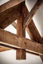Unieke oude eiken balken en gebinten! - Historisch Hout!, Doe-het-zelf en Bouw, Ophalen of Verzenden, Gebruikt, Eiken, Balk