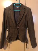 Blazer in daim, Bruin, Jasje, Gedragen, Ophalen