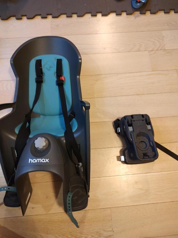 HAMAX CHILL BABY-KINDERZITJE- BAGAGEREK MET KUSSENS, Fietsen en Brommers, Fietsaccessoires | Fietsstoeltjes, Zo goed als nieuw