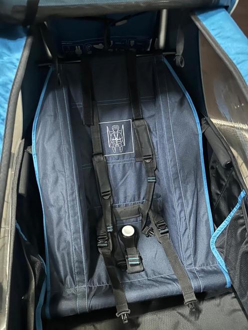 Fietskar Croozer graphite blue incl. Baby &peuterverkleinset, Kinderen en Baby's, Kinderwagens en Combinaties, Nieuw, Combiwagen