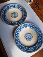 Lot : 2 assiettes - faïence New Stone England, Antiquités & Art, Enlèvement ou Envoi