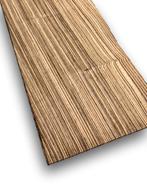 Zebrano fineer | 94x17 cm, Hobby en Vrije tijd, Verzenden, Nieuw, Materiaal