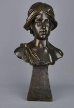 buste de femme en bronze, Antiquités & Art, Antiquités | Bronze & Cuivre, Bronze, Envoi